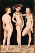 Lucas Cranach the Elder The Three Graces oil on canvas